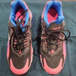Nike Kids' Sneakers - Black, Pink, and Blue